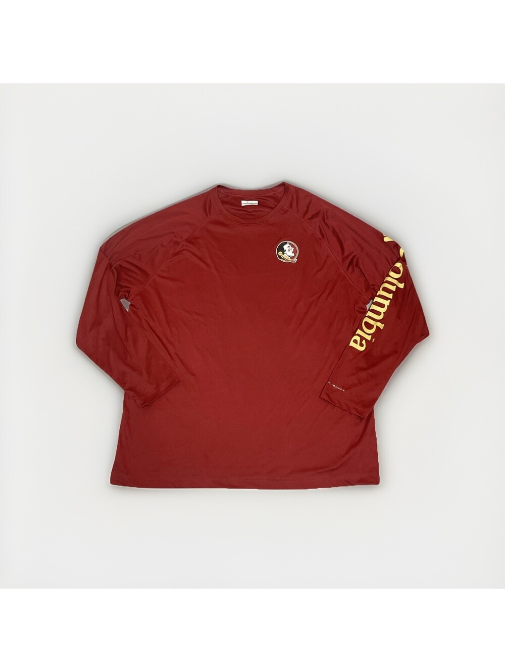 Columbia PFG Florida State Seminoles Shirt Size 2X Long Sleeve EUC Omni Shade